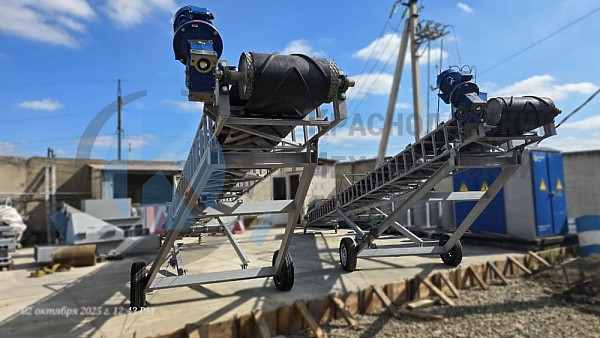 Производство Конвейер ленточный желобчатый наклонный ТЛЖН500-10000